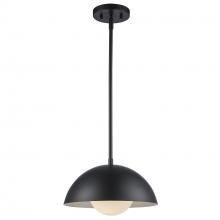 Trans Globe PND-2240 BK - 1LT PEND-12" METAL SHADE+GLOBE